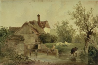 Landscape with a Cottage by Joseph William Allen